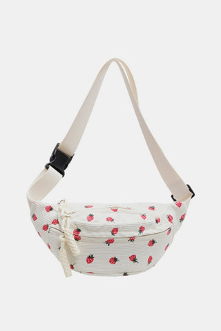 Printed Adjustable Strap Sling Bag